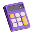 Calculadora e planta de imóvel